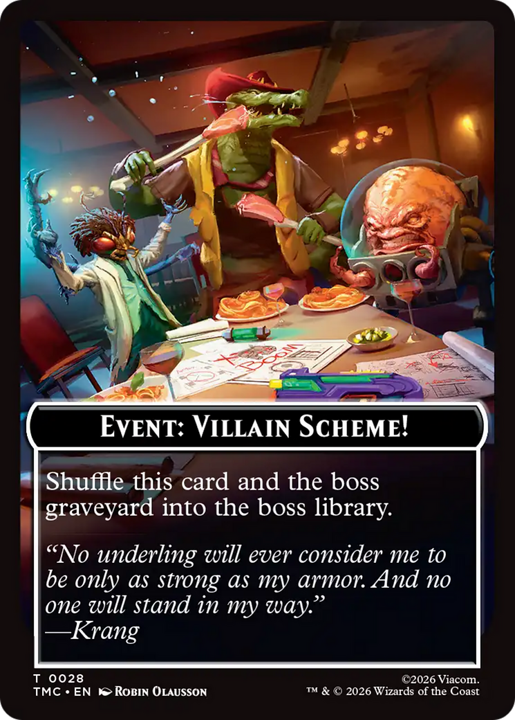 Event: Villain Scheme! [Teenage Mutant Ninja Turtles Commander Tokens] | Black Swamp Games