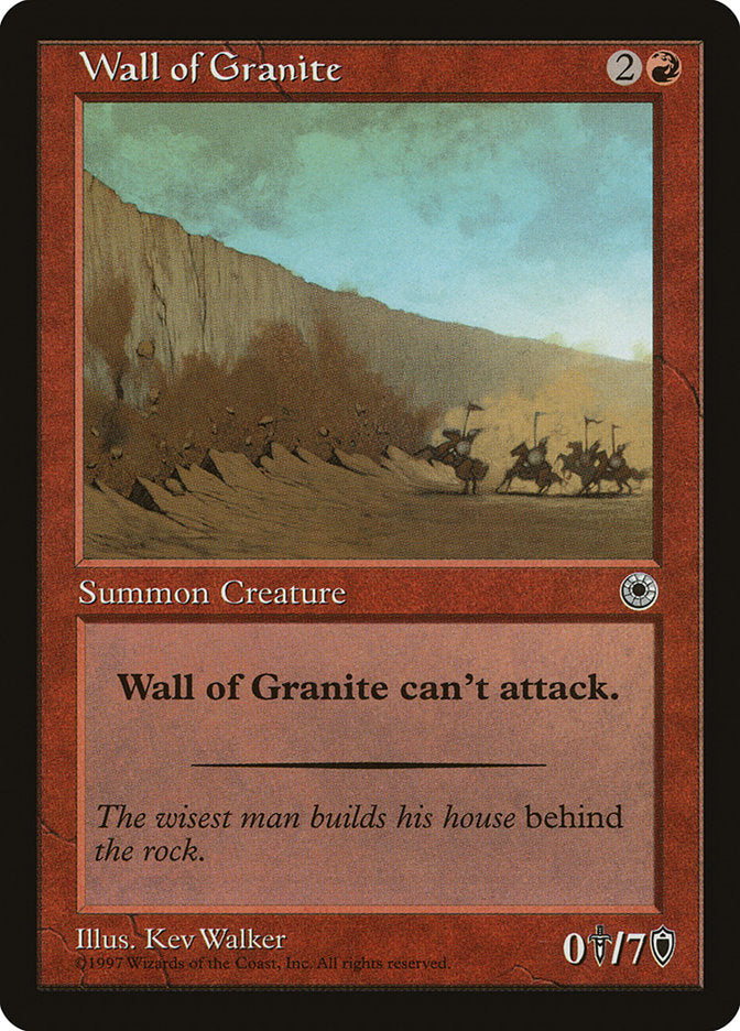 Wall of Granite [Portal] | Black Swamp Games