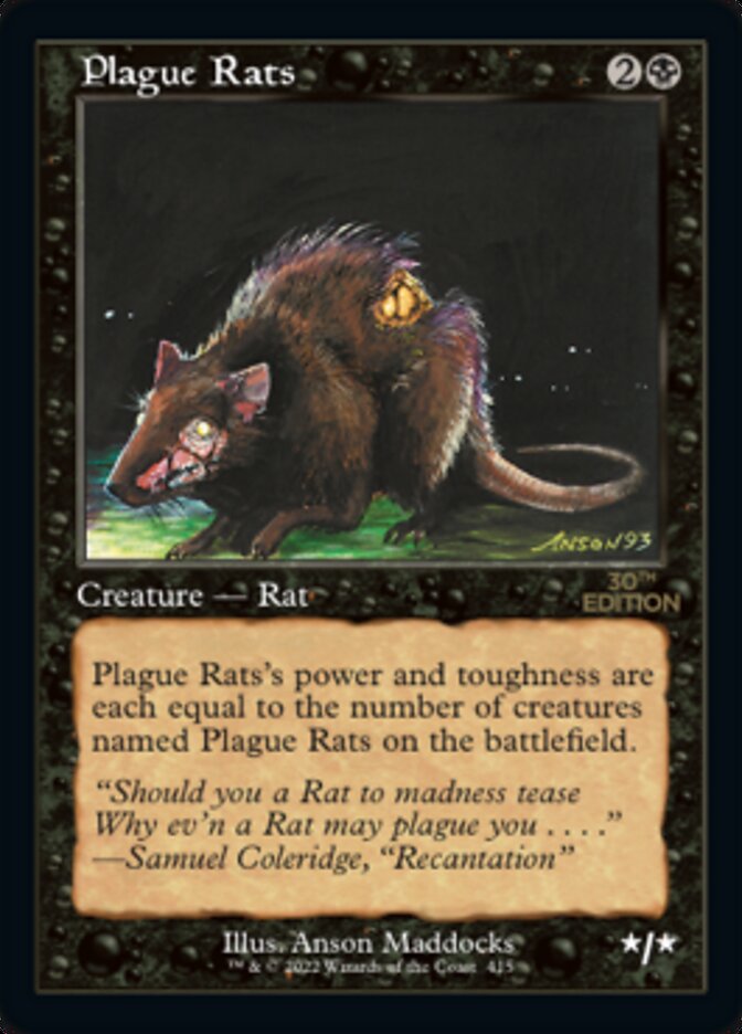 Plague Rats (Retro) [30th Anniversary Edition] | Black Swamp Games