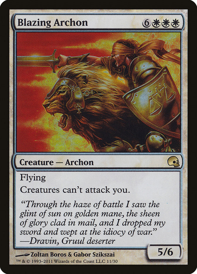 Blazing Archon [Premium Deck Series: Graveborn] | Black Swamp Games