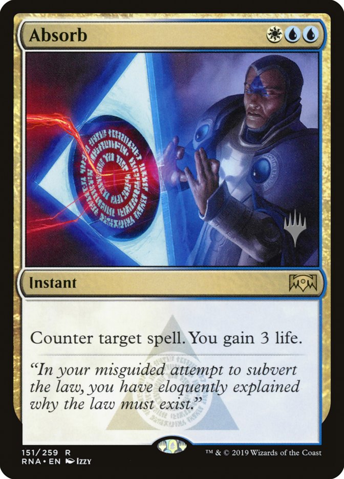 Absorb (Promo Pack) [Ravnica Allegiance Promos] | Black Swamp Games