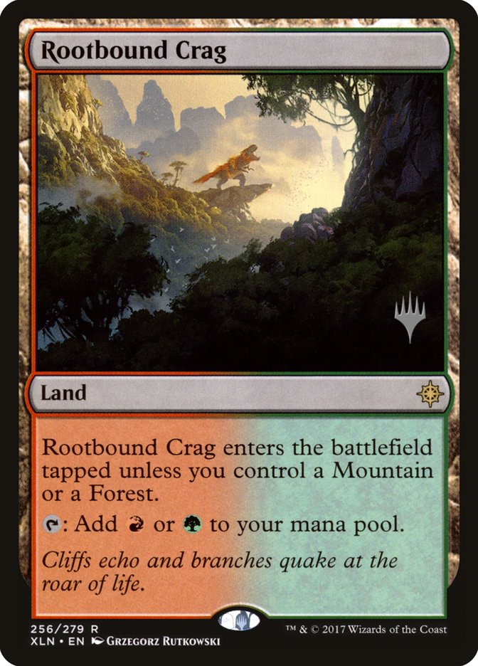 Rootbound Crag (Promo Pack) [Ixalan Promos] | Black Swamp Games