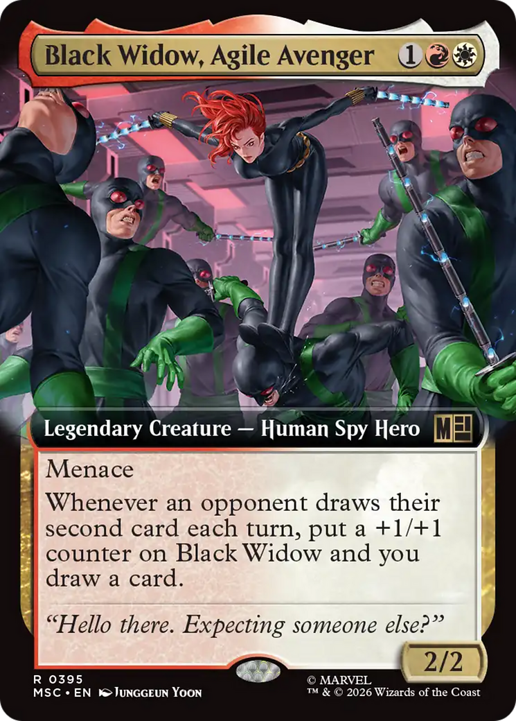 Black Widow, Agile Avenger (Extended Art) [Marvel Super Heroes Commander] | Black Swamp Games
