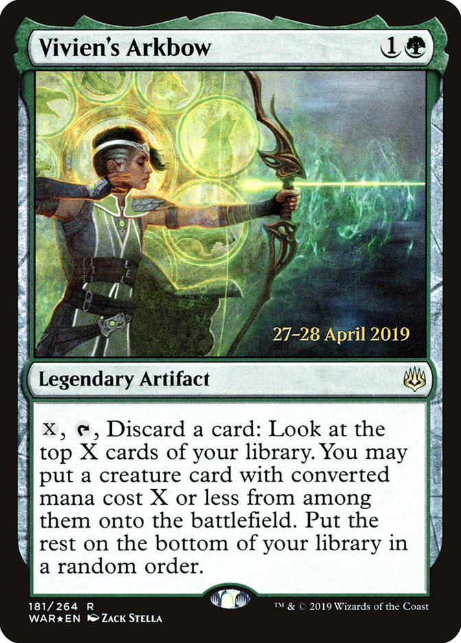 Vivien's Arkbow [War of the Spark Prerelease Promos] | Black Swamp Games