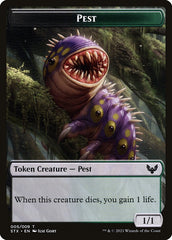 Pest (005) // Blood (017) Double-Sided Token [Challenger Decks 2022 Tokens] | Black Swamp Games