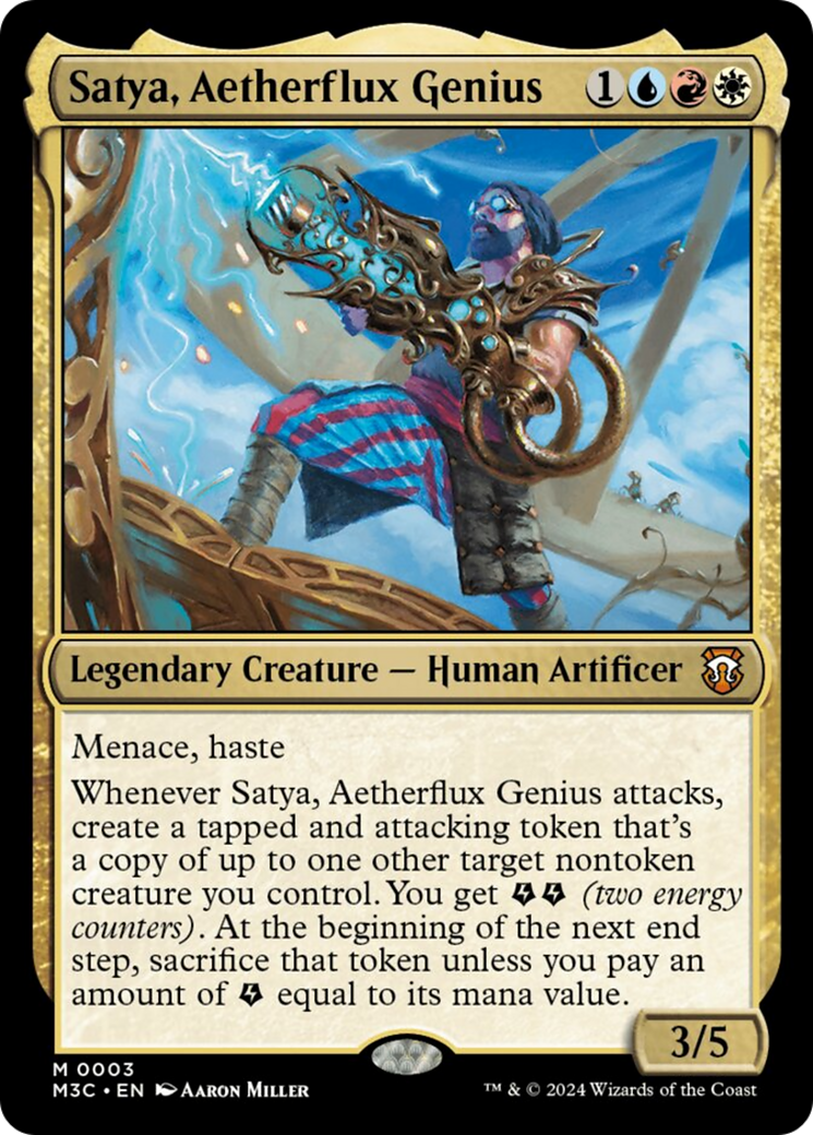 Satya, Aetherflux Genius [Modern Horizons 3 Commander] | Black Swamp Games