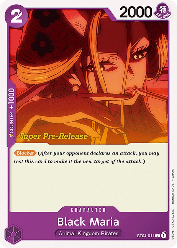 Black Maria [Super Pre-Release Starter Deck: Animal Kingdom Pirates] | Black Swamp Games
