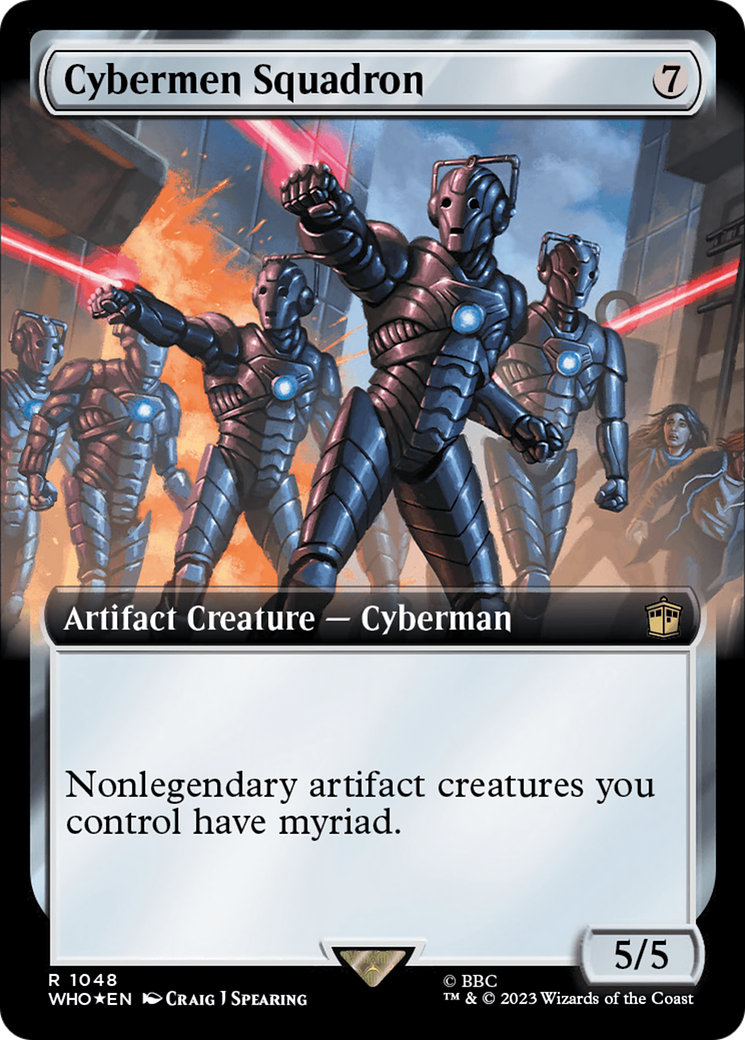 Cybermen Squadron (Extended Art) (Surge Foil) [Doctor Who] | Black Swamp Games