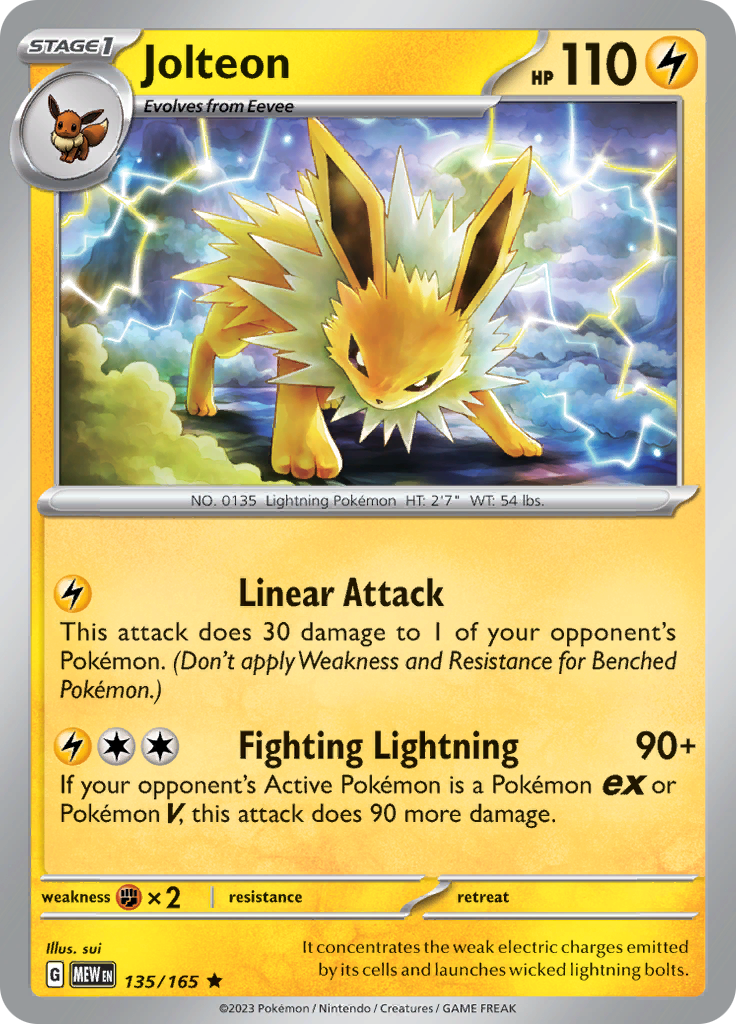 Jolteon (135/165) [Scarlet & Violet 151] | Black Swamp Games