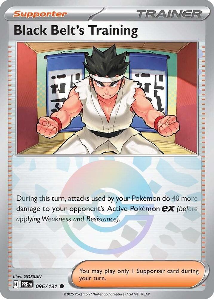 Black Belt's Training (096/131) (Poke Ball Pattern) [Scarlet & Violet: Prismatic Evolutions] | Black Swamp Games