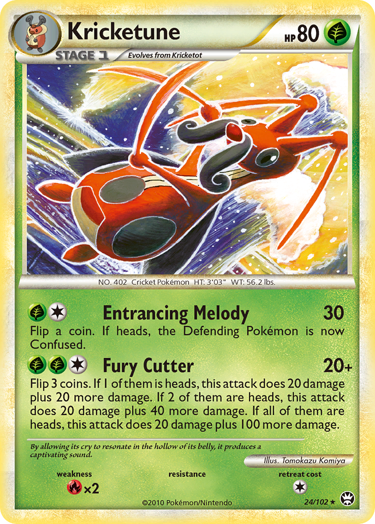 Kricketune (24/102) [HeartGold & SoulSilver: Triumphant] | Black Swamp Games