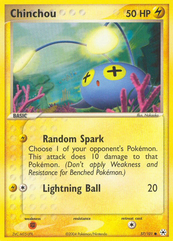 Chinchou (57/101) [EX: Hidden Legends] | Black Swamp Games
