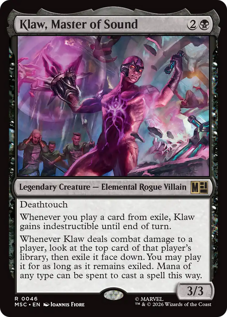 Klaw, Master of Sound (Surge Foil) [Marvel Super Heroes Commander] | Black Swamp Games