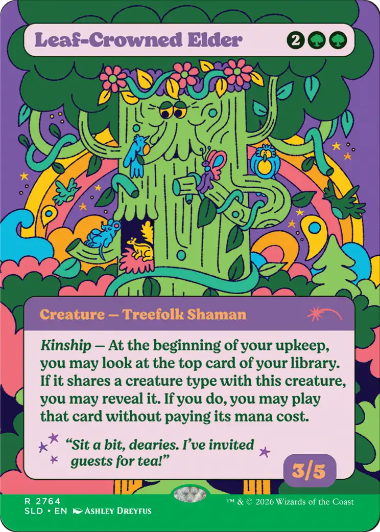 Leaf-Crowned Elder [Secret Lair Drop Series] | Black Swamp Games