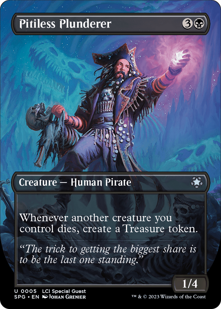 Pitiless Plunderer (Borderless) [The Lost Caverns of Ixalan Special Guests] | Black Swamp Games