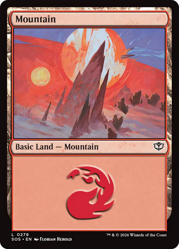 Mountain (0279) [Secrets of Strixhaven] | Black Swamp Games