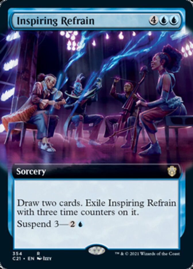 Inspiring Refrain (Extended Art) [Commander 2021] | Black Swamp Games