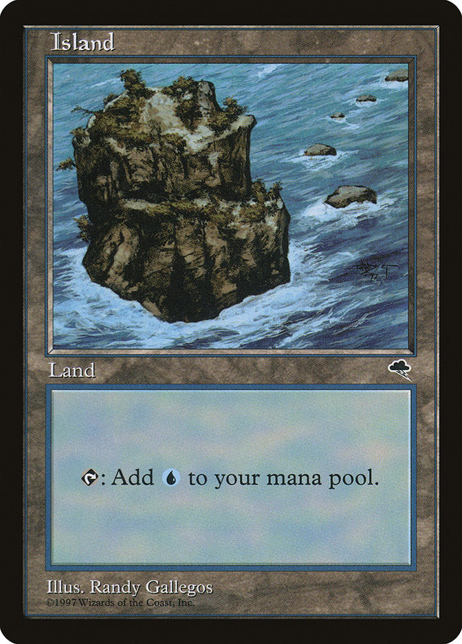 Island (Signature on Right / No Sky) [Tempest] | Black Swamp Games
