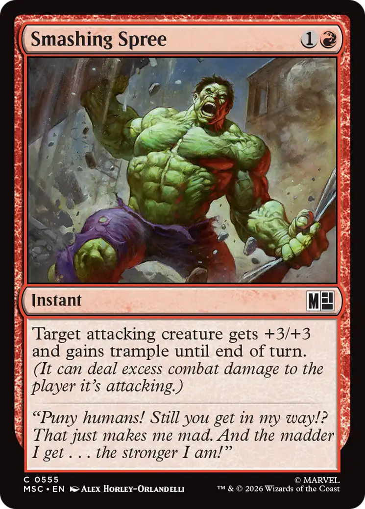 Smashing Spree [Marvel Super Heroes Commander] | Black Swamp Games