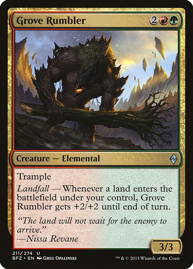 Grove Rumbler [Battle for Zendikar] | Black Swamp Games