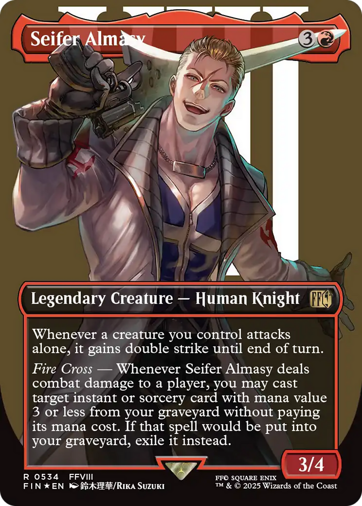 Seifer Almasy (Borderless) (Surge Foil) [FINAL FANTASY] | Black Swamp Games