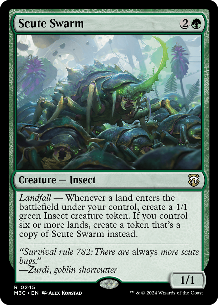 Scute Swarm (Ripple Foil) [Modern Horizons 3 Commander] | Black Swamp Games