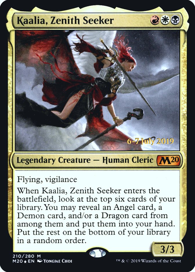 Kaalia, Zenith Seeker [Core Set 2020 Prerelease Promos] | Black Swamp Games