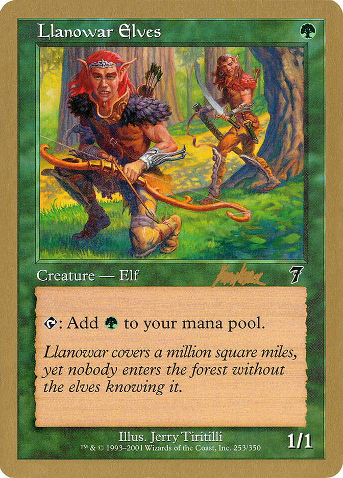 Llanowar Elves (Brian Kibler) [World Championship Decks 2002] | Black Swamp Games