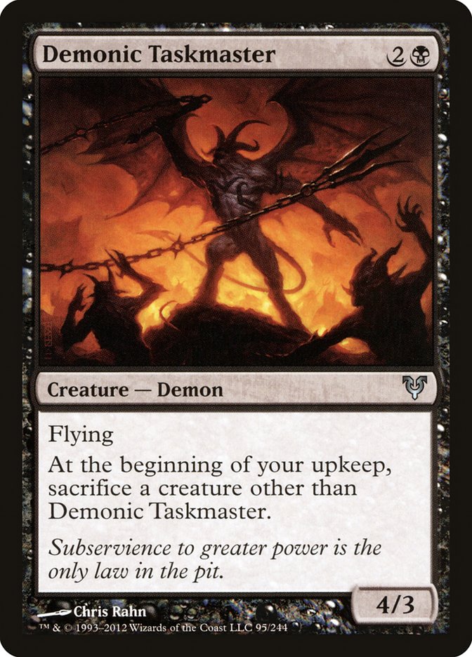 Demonic Taskmaster [Avacyn Restored] | Black Swamp Games