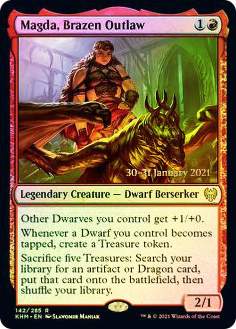 Magda, Brazen Outlaw [Kaldheim Prerelease Promos] | Black Swamp Games