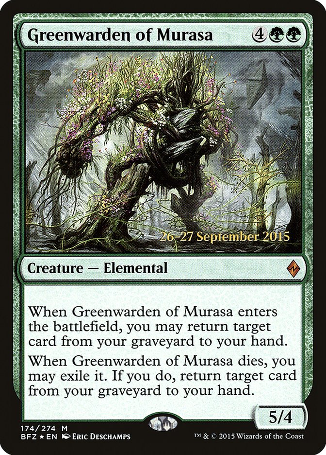 Greenwarden of Murasa [Battle for Zendikar Prerelease Promos] | Black Swamp Games
