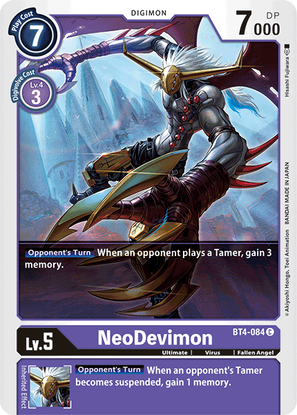 NeoDevimon [BT4-084] [Great Legend] | Black Swamp Games