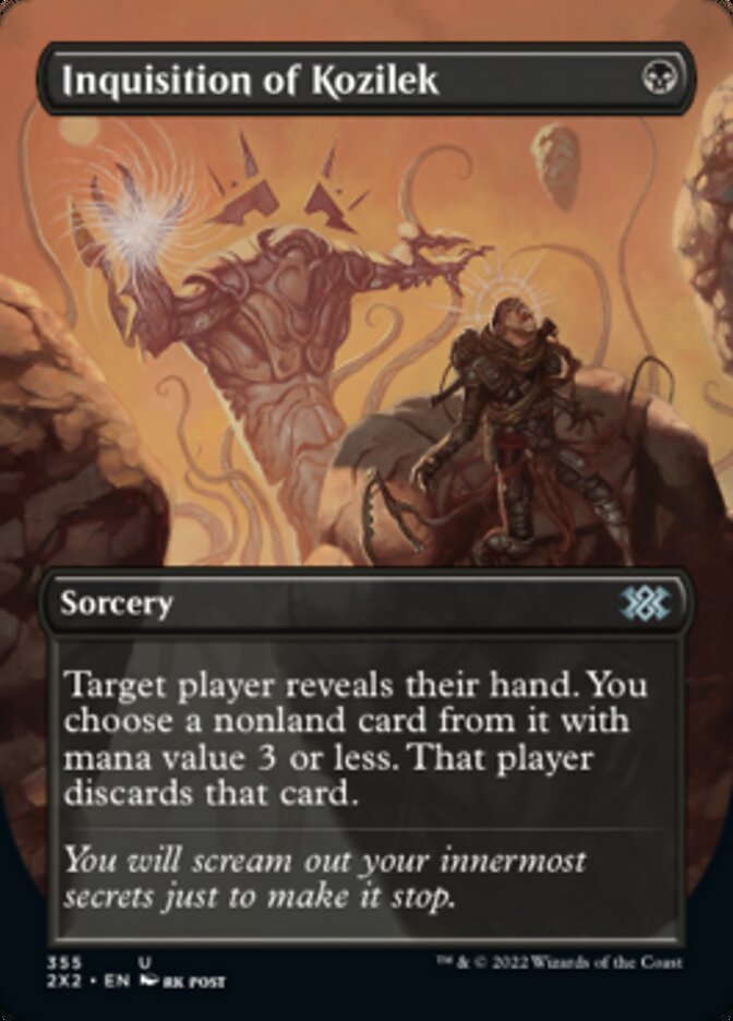 Inquisition of Kozilek (Borderless Alternate Art) [Double Masters 2022] | Black Swamp Games