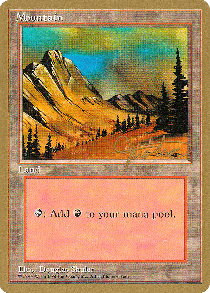 Mountain (mj375) (Mark Justice) [Pro Tour Collector Set] | Black Swamp Games