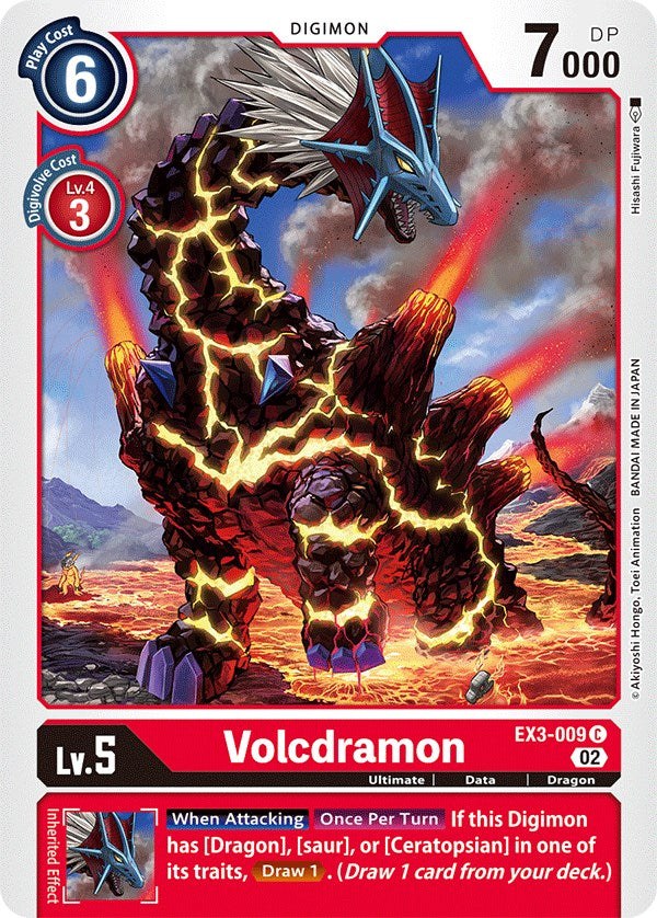 Volcdramon [EX3-009] [Draconic Roar] | Black Swamp Games