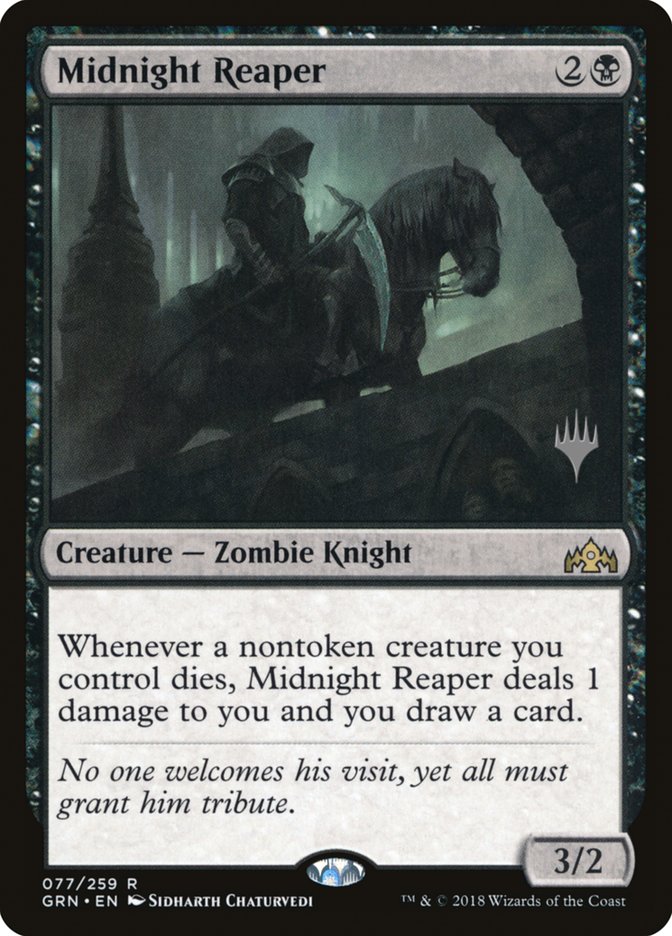 Midnight Reaper (Promo Pack) [Guilds of Ravnica Promos] | Black Swamp Games