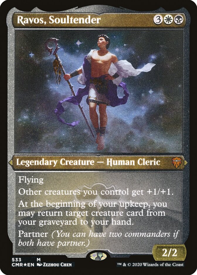 Ravos, Soultender (Etched) [Commander Legends] | Black Swamp Games