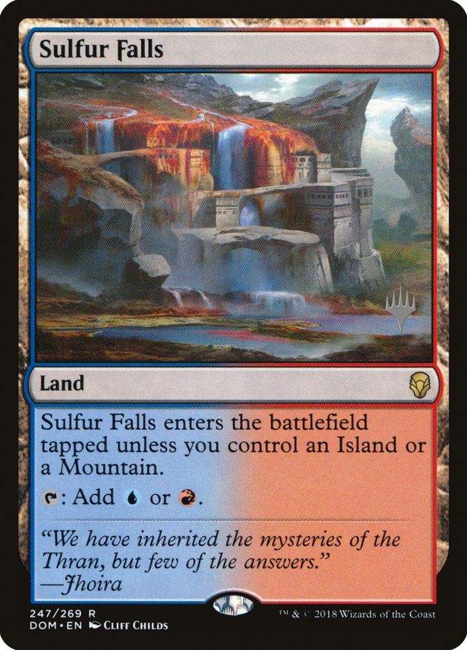 Sulfur Falls (Promo Pack) [Dominaria Promos] | Black Swamp Games