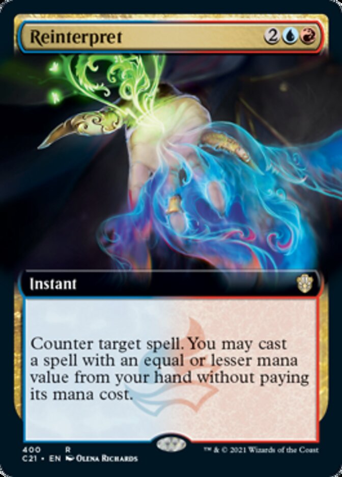 Reinterpret (Extended Art) [Commander 2021] | Black Swamp Games