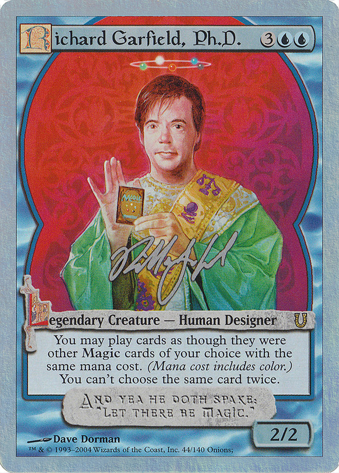 Richard Garfield, Ph.D. (Alternate Foil) [Unhinged] | Black Swamp Games