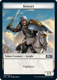 Knight // Soldier Double-Sided Token [Core Set 2021 Tokens] | Black Swamp Games
