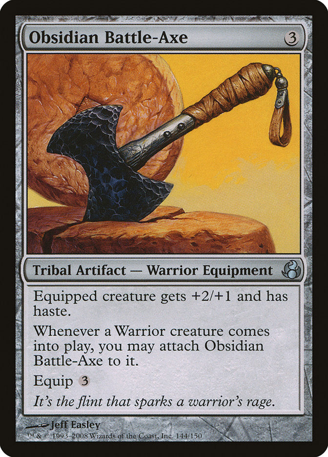 Obsidian Battle-Axe [Morningtide] | Black Swamp Games
