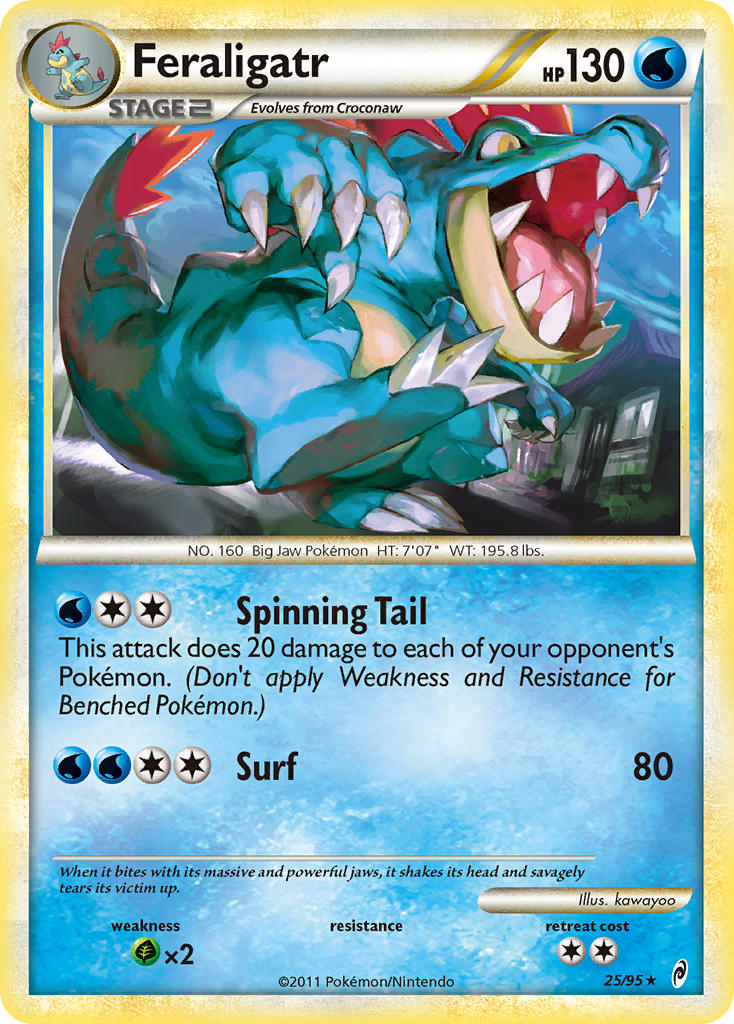 Feraligatr (25/95) [HeartGold & SoulSilver: Call of Legends] | Black Swamp Games