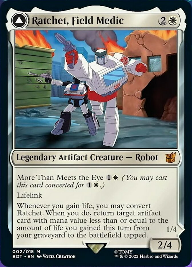 Ratchet, Field Medic // Ratchet, Rescue Racer [Transformers] | Black Swamp Games