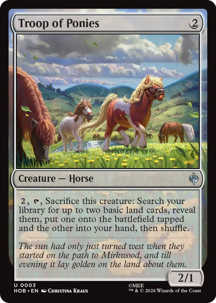 Troop of Ponies [The Hobbit] | Black Swamp Games
