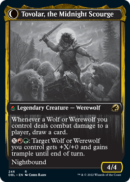 Tovolar, Dire Overlord // Tovolar, the Midnight Scourge [Innistrad: Double Feature] | Black Swamp Games