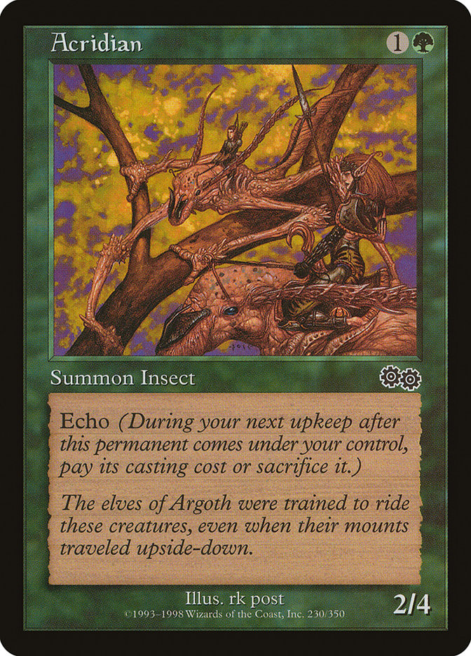 Acridian [Urza's Saga] | Black Swamp Games