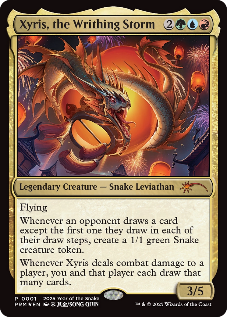 Xyris, the Writhing Storm (Year of the Snake 2025) [Standard Showdown Promos] | Black Swamp Games