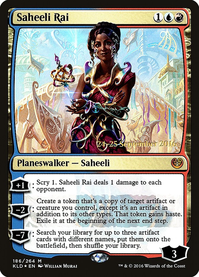Saheeli Rai [Kaladesh Prerelease Promos] | Black Swamp Games