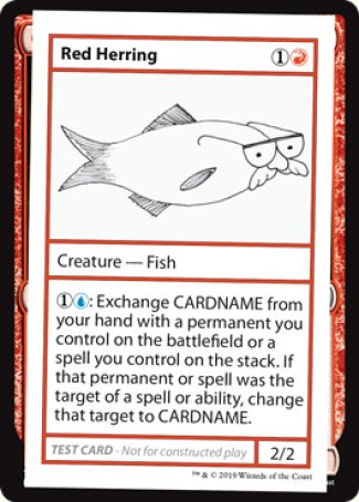 Red Herring (2021 Edition) [Mystery Booster Playtest Cards] | Black Swamp Games